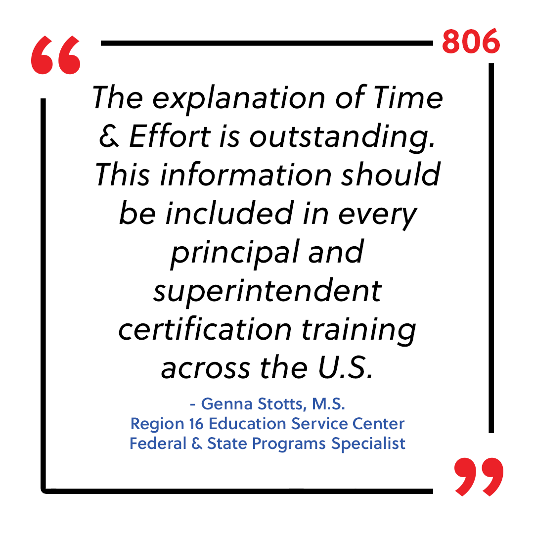 Testimonial Quote from Genna Stotts, Federal & State Programs Specialist